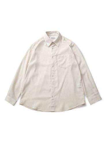 Relaxed Linen Shirt (Beige) - NORD STUDIO - Modalova