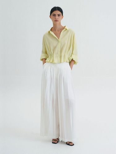 Wide Plisse Pants (White) - Repwcet - Modalova