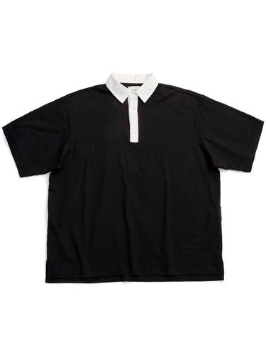 Loose Fit Hidden Button Polo Shirt (2 Colors) - NORD STUDIO - Modalova