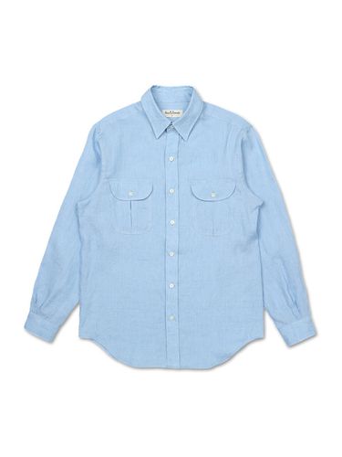 Linen Safari Shirts (S/Blue) - SENTIBONES - Modalova