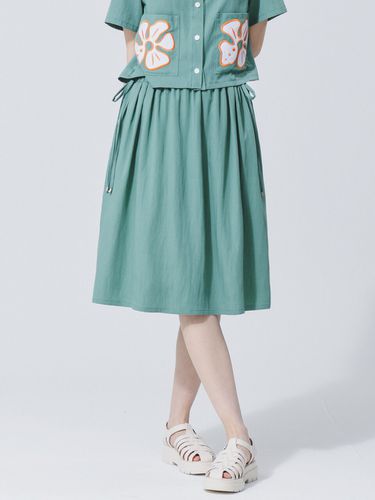 Shirring Banding Skirt (Green) - RALMODE - Modalova