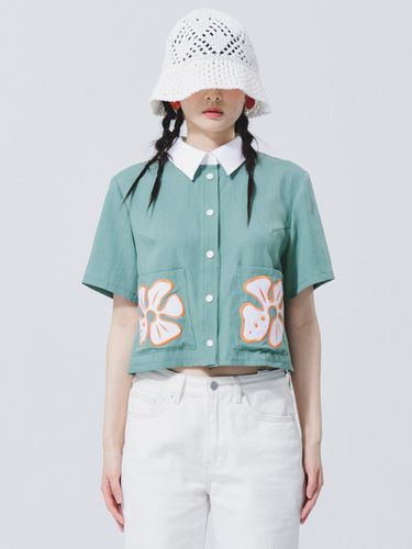 Flower Pocket Shirt (Green) - RALMODE - Modalova