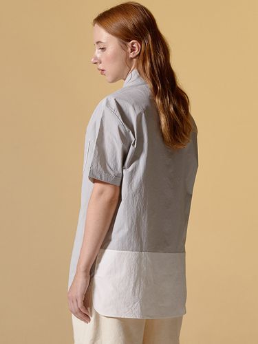 Color Block Shirts (Light Grey) - SENTIBONES - Modalova