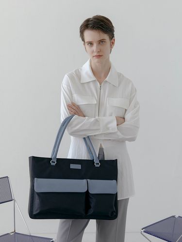 Two Pocket Bag ( Black Blue ) - CHRISTINE PROJECT - Modalova