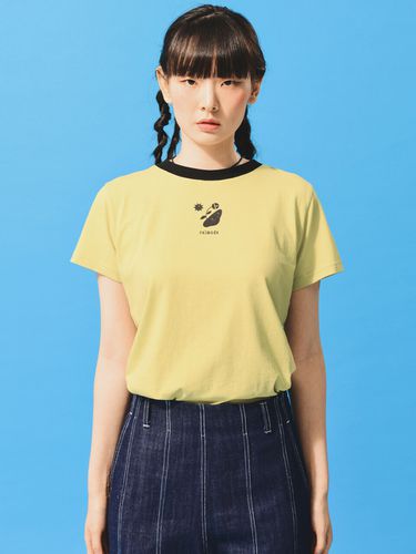 Mini Print T-shirt (Butter Yellow) - RALMODE - Modalova