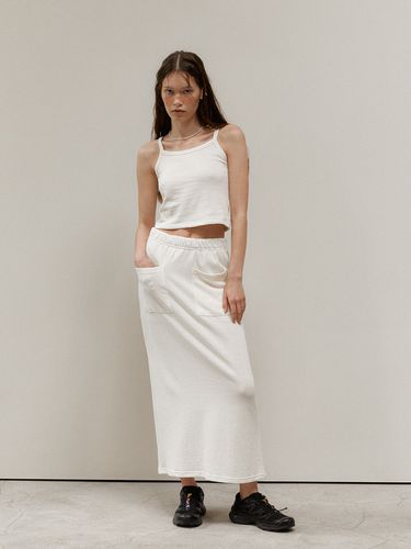 Cotton Gauze Skirt (White) - MIDNIGHT MOMENT - Modalova