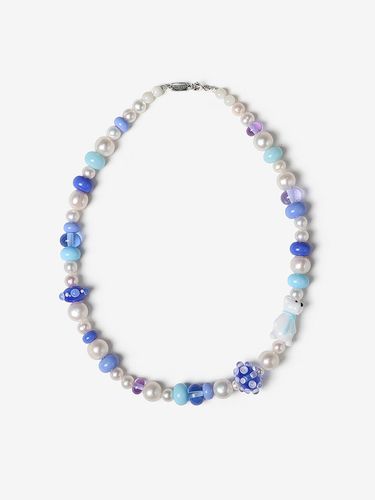 Blue Bear Pearl Necklace - AEKKI - Modalova