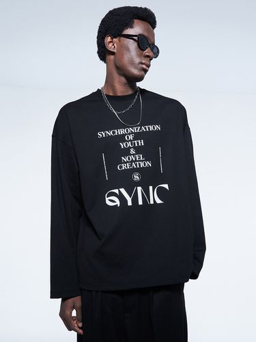 Slogan T-Shirt Black - SYNC - Modalova