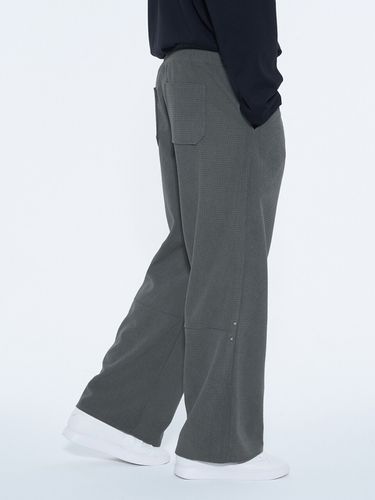 Waffle Pull-On Trousers Charcoal - SYNC - Modalova