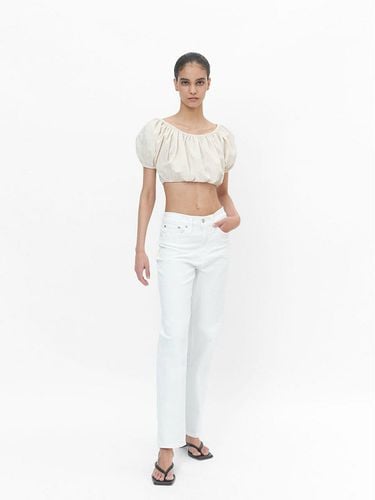 Bone Marty Linen Puff Top - COURRI - Modalova