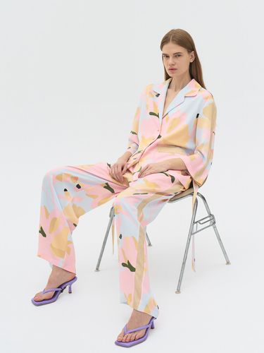 Printed Easy Lounge Pants (Pink) - Repwcet - Modalova