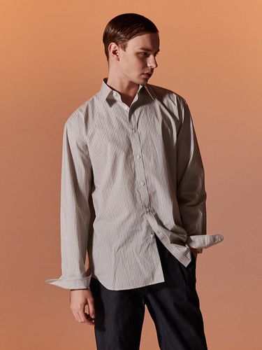 Aisance Stripe Shirt Grey - SENTIBONES - Modalova