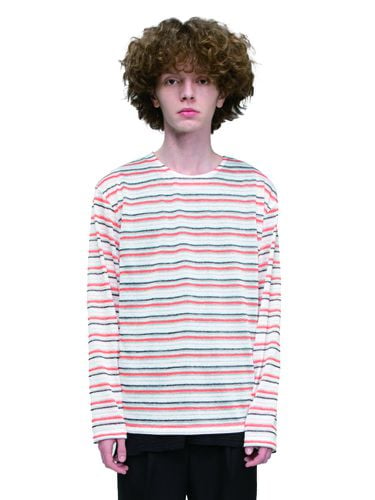 Multi Stripe Long Sleeve (Orange Black) - LECYTO - Modalova