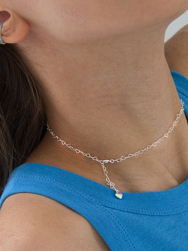 Heart To Heart Necklace - Silver - nuavo - Modalova