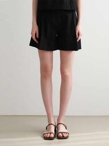 Standard Linen Short Pants - Black - ADAUL - Modalova