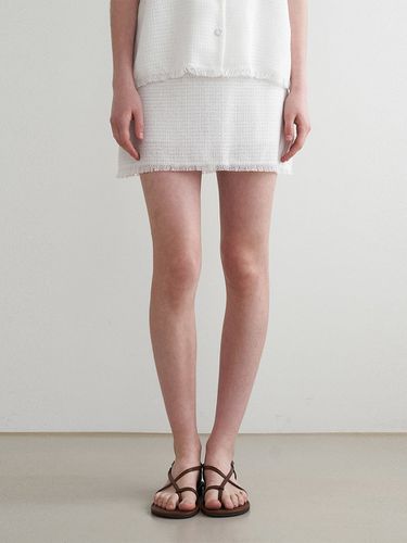 Summer Tweed Mini Skirt - ADAUL - Modalova