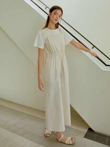 Wearable Wide Jumpsuit (Cream) - RE_L - Modalova