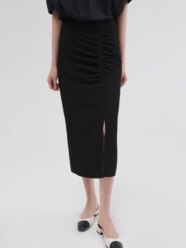 Vino Shirring Skirt (Black) - LESEIZIEME - Modalova