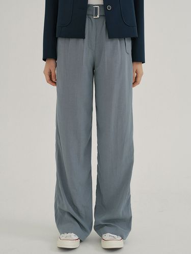 KACK Belted Wide Pant (Gray Blue) - REORG - Modalova