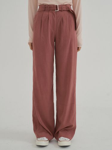 KACK Belted Wide Pant (Rose) - REORG - Modalova