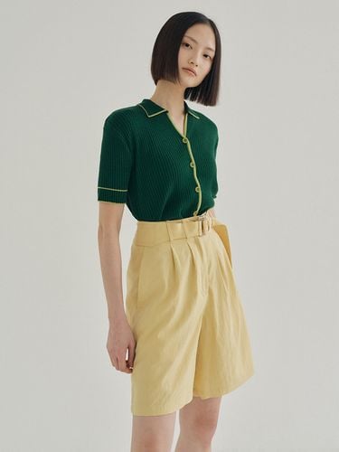 FJD Belted Shorts_ Yellow - REORG - Modalova