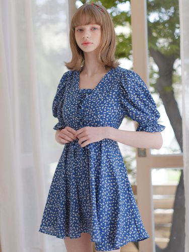 Daisy Puff Dress BLUE - AVANDRESS - Modalova