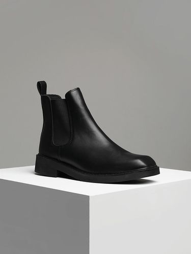 Square Toe Chelsea Boots Black - Pascorozen - Modalova