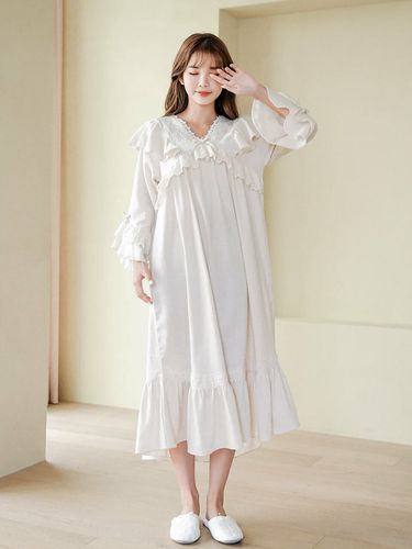 Womens Claudia Cotton Pajama Dress - LUNALUZ STUDIO - Modalova