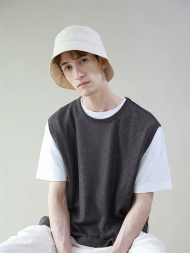 Linen-Blend Deep Bucket Hat IV - LIEU HOMME - Modalova