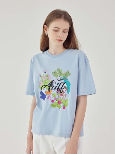 Floral A T-shirt_Blue - a.riff - Modalova