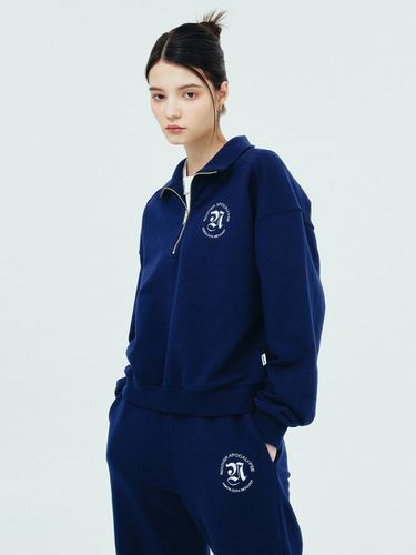 Roman Typo Logo Half Zip Up Top - NCOVER - Modalova