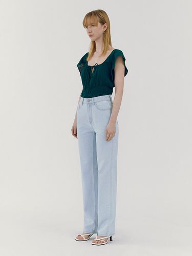 Straight Slim Jeans - Light Blue - GOODDEN - Modalova