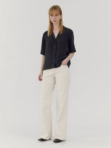 Wide Semi Jeans - Cream - GOODDEN - Modalova