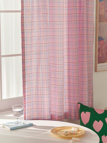 Candy Pop_Checkered Window Curtain - DECOVIEW - Modalova