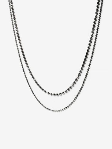 Layered Ball Chain Necklace - AEKKI - Modalova