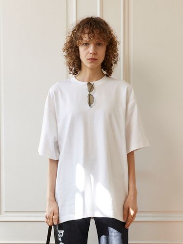 Wineless Print Oversized T-Shirt - BISCUITSHOP - Modalova