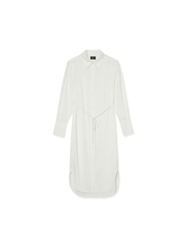 Satin Twill Shirt Dress _ White - IOLO - Modalova