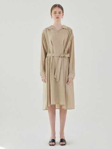 Lydia Dress+Inner Slip Dress Set_Beige - a.riff - Modalova