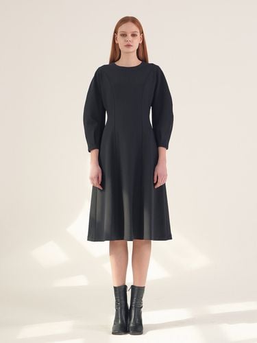 Balloon Sleeve Dress_Black - ACUD - Modalova