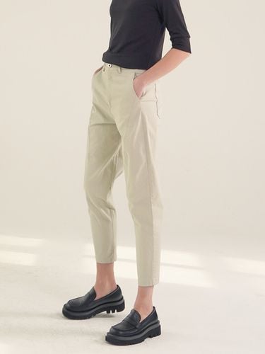 Cotton Cigarette Pants_Mt.Green - ACUD - Modalova