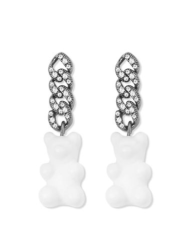 White Haribo Chain Earrings - MACIER - Modalova