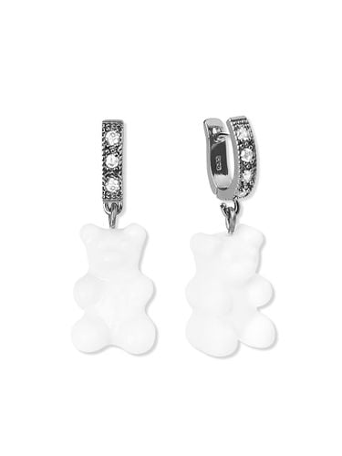 White Haribo Black Silver Earrings - MACIER - Modalova