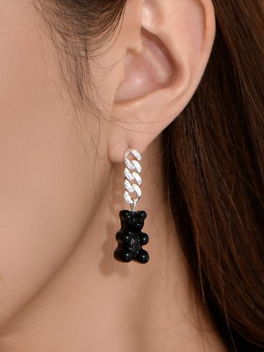 Black Haribo Chain Earrings - MACIER - Modalova