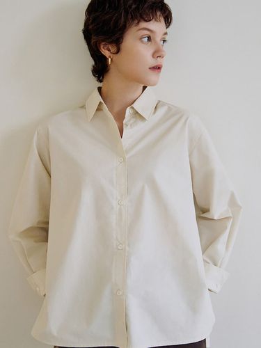 Oversized Cotton Shirt (Ecru White) - kotelo - Modalova