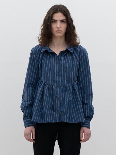 Wrinkled Stripe Shirt - BISCUITSHOP - Modalova