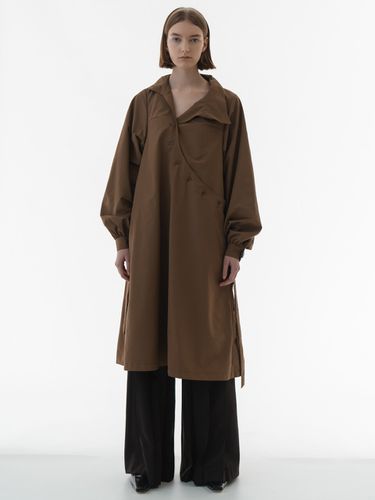 High Neck Oversized Dress - BISCUITSHOP - Modalova