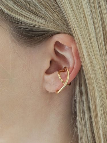 Two Circle Layered Ear-Cuff (C026) - LAZYDAWN - Modalova