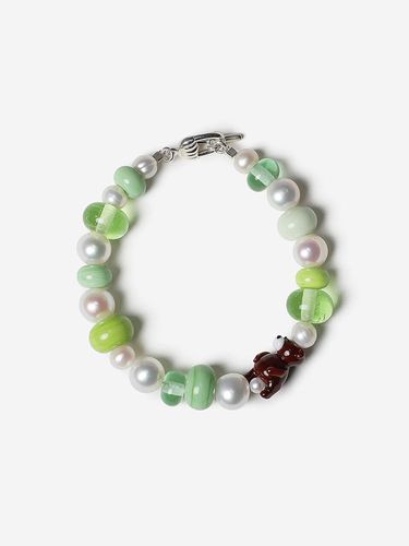 Green Bear Pearl Bracelet - AEKKI - Modalova