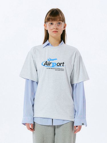 UNI Airport T-shirt (Melange White) - UNI STUDIO - Modalova