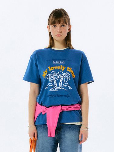 Palm Tree T-shirt (Classic Blue) - UNI STUDIO - Modalova